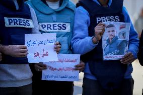 Protest Against the Killing of Journalists - Gaza