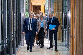 Les Republicains (LR) party arrives for a Meeting on the preparation of the 2025 Budget - Paris AJ