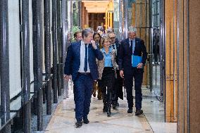 Les Republicains (LR) party arrives for a Meeting on the preparation of the 2025 Budget - Paris AJ