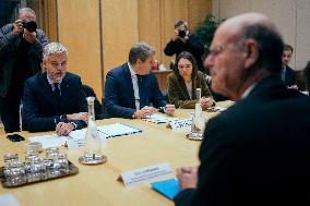 Les Republicains (LR) party arrives for a Meeting on the preparation of the 2025 Budget - Paris AJ