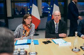 Les Republicains (LR) party arrives for a Meeting on the preparation of the 2025 Budget - Paris AJ