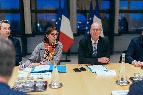 Les Republicains (LR) party arrives for a Meeting on the preparation of the 2025 Budget - Paris AJ