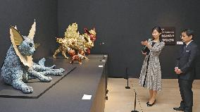 Princess Kako visits arts and crafts exhibition