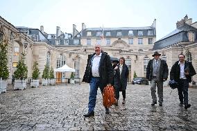 Francois Hommeril Meets With French PM - Paris