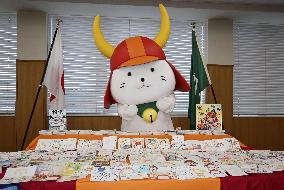 Popular mascot Hikonyan