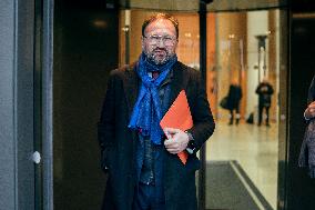 Les Republicains (LR) party leaves after a Meeting on the preparation of the 2025 Budget - Paris AJ