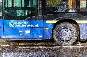 MVV Buses At Starnberg Station In Upper Bavaria