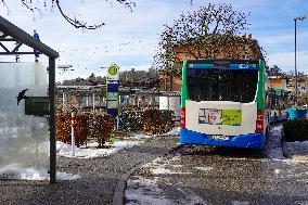 MVV Buses At Starnberg Station In Upper Bavaria