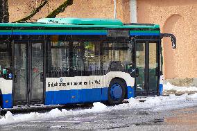 MVV Buses At Starnberg Station In Upper Bavaria