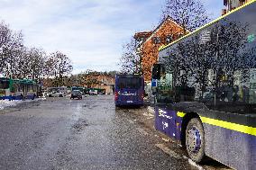 MVV Buses At Starnberg Station In Upper Bavaria