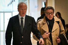 Nicolas Sarkozy trial for illegal campaign financing from Lybia in Paris FA