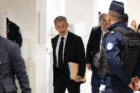 Nicolas Sarkozy’s trial for illegal campaign financing from Lybia day 3 - Paris