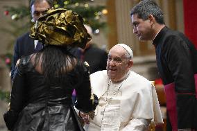 Pope Francis Wishes of the Diplomatic Corps - Vatican