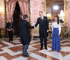 Royals At Reception For The Diplomatic Corps - Madrid