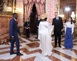 Royals At Reception For The Diplomatic Corps - Madrid