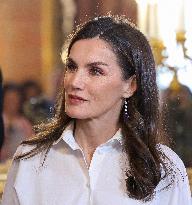 Royals At Reception For The Diplomatic Corps - Madrid