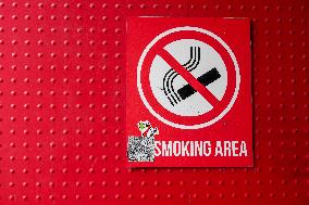 No Smoking Area Sign