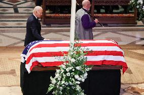 DC: President Joe Biden attends the State Funeral for former President Jimmy Carter