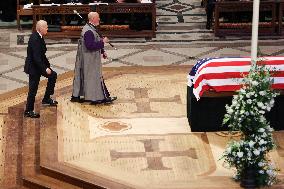 DC: President Joe Biden attends the State Funeral for former President Jimmy Carter