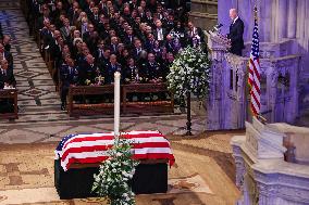 DC: President Joe Biden attends the State Funeral for former President Jimmy Carter