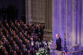 DC: President Joe Biden attends the State Funeral for former President Jimmy Carter