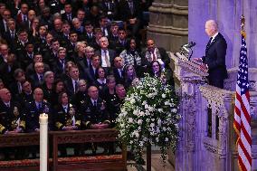 DC: President Joe Biden attends the State Funeral for former President Jimmy Carter