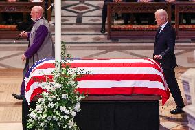 DC: President Joe Biden attends the State Funeral for former President Jimmy Carter