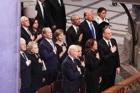 DC: President Joe Biden attends the State Funeral for former President Jimmy Carter