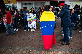 Venezuelans in Colombia Demonstrate Against Nicolas Maduro