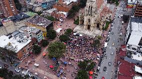 Venezuelans in Colombia Demonstrate Against Nicolas Maduro