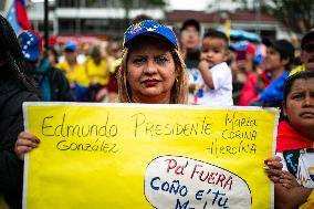 Venezuelans in Colombia Demonstrate Against Nicolas Maduro