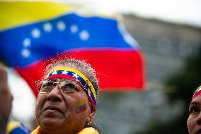 Venezuelans in Colombia Demonstrate Against Nicolas Maduro