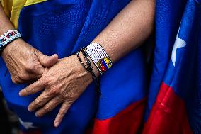 Venezuelans in Colombia Demonstrate Against Nicolas Maduro