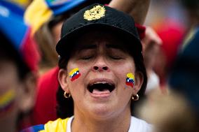 Venezuelans in Colombia Demonstrate Against Nicolas Maduro