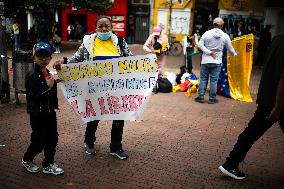 Venezuelans in Colombia Demonstrate Against Nicolas Maduro