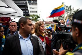 Venezuelans in Colombia Demonstrate Against Nicolas Maduro