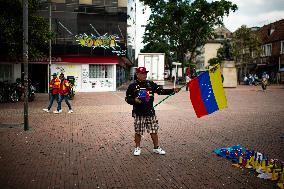 Venezuelans in Colombia Demonstrate Against Nicolas Maduro