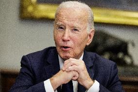 DC: President Biden Recieves a Briefing on LA Wildfires