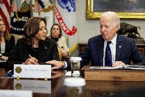 DC: President Biden Recieves a Briefing on LA Wildfires