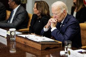 DC: President Biden Recieves a Briefing on LA Wildfires