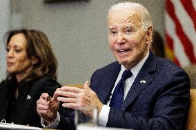 DC: President Biden Recieves a Briefing on LA Wildfires