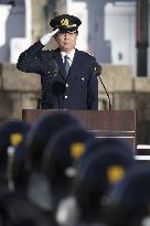 New Year police march in Tokyo