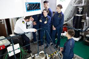 Princess Leonor At Juan Sebastian De Elcano Training Ship - Cadiz