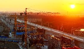 Shanghai¨CNanjing¨CHefei High-speed Railway Construction