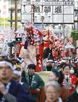 Commerce god festival in Osaka