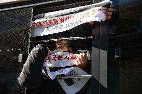 South Korea’s Progressive Students Stage Surprise Protest In Front Of U.S. Embassy