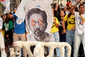 Brazilians In Sao Paulo Protest Against Public Transportation Fare Increase