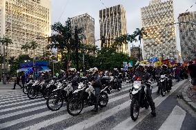 Brazilians In Sao Paulo Protest Against Public Transportation Fare Increase