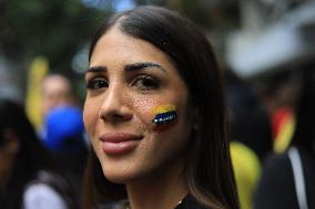 Venezuelans Protest Against Arrest Of María Corina Machado