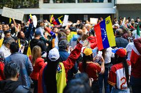 Venezuelans Protest Against Arrest Of María Corina Machado